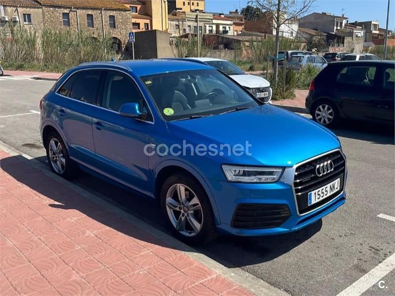 Usado Audi Q3 S-Line 150 CV (110 kW) 2016 Azul SUV