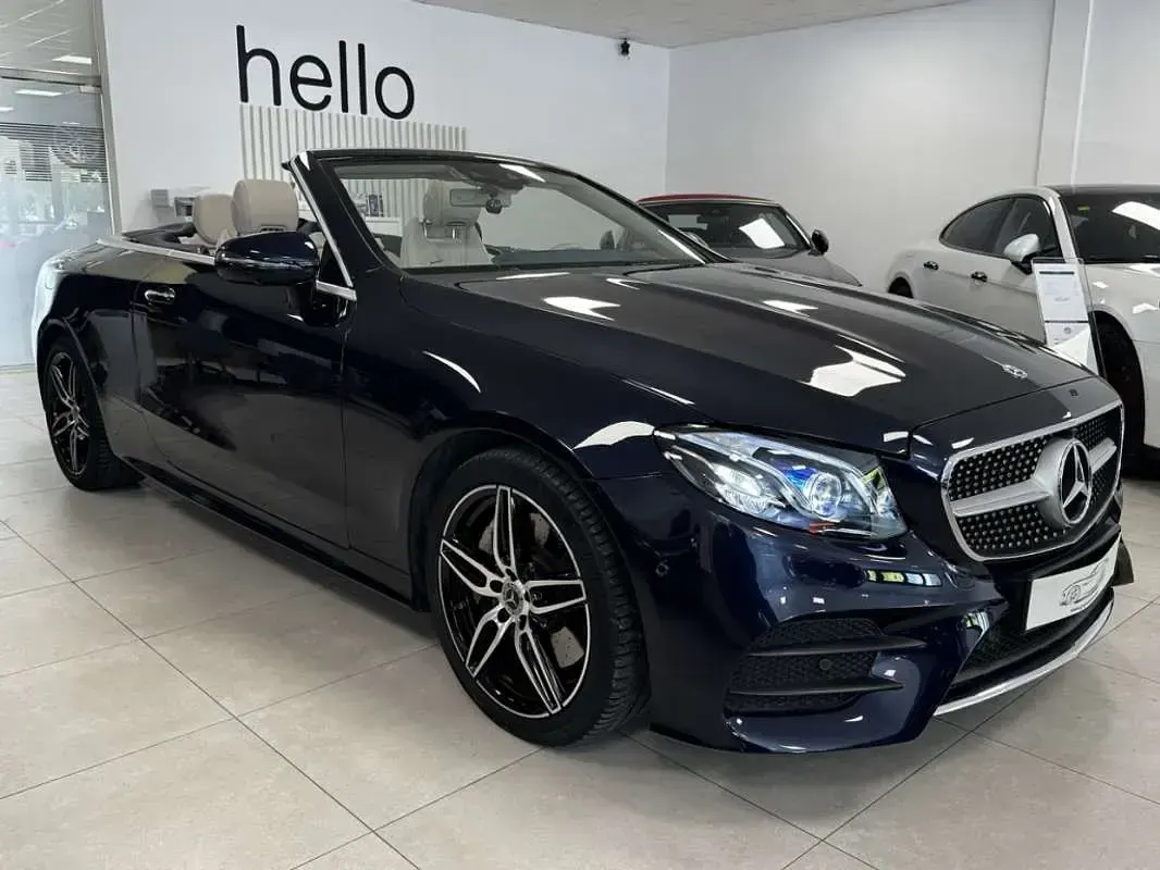 Usado Mercedes E350 258 CV (189 kW) 2018 Azul Descapotable