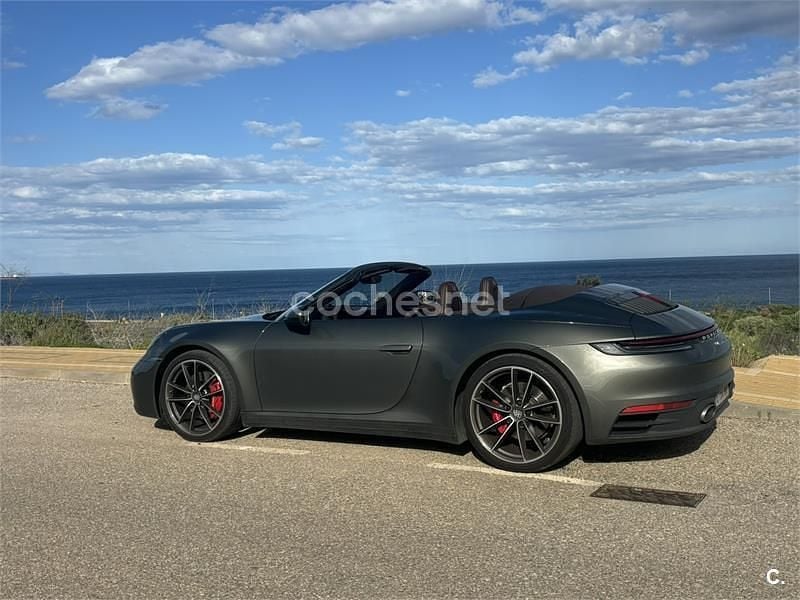 Verde Usado 2020 Porsche 911 Carrera 4S Cabriolet Descapotable | 128.888 € (Buen precio) - Imagen 1/4