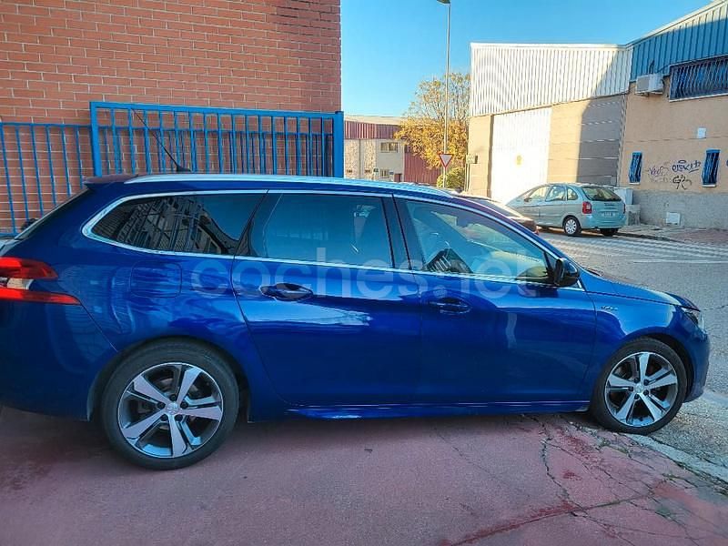 Azul Usado 2018 Peugeot 308 SW GT-line Familiar | 11.999 € (Precio justo) - Imagen 1/4
