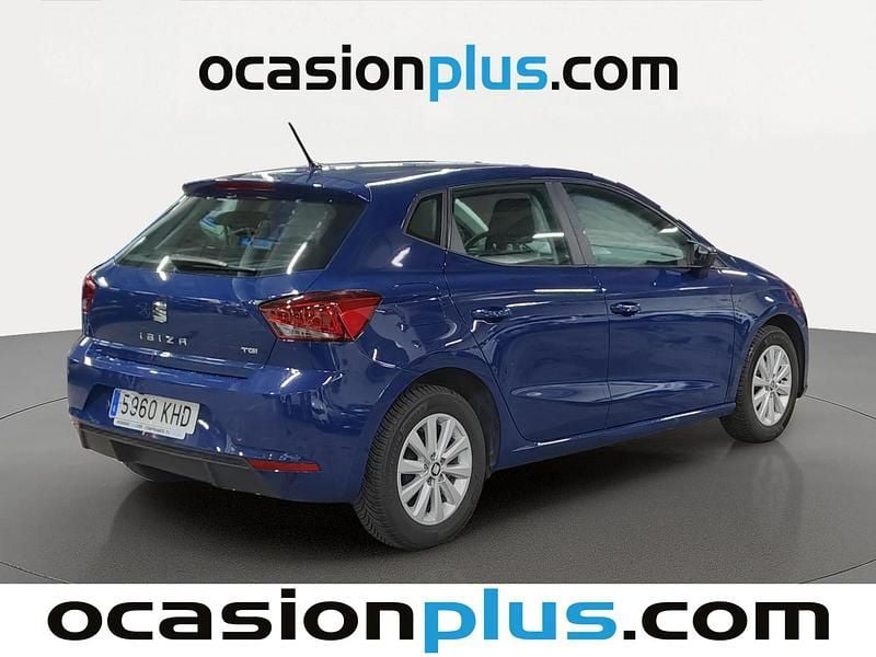 Usado Seat Ibiza Style 90 CV (66 kW) 2018 Azul Utilitario