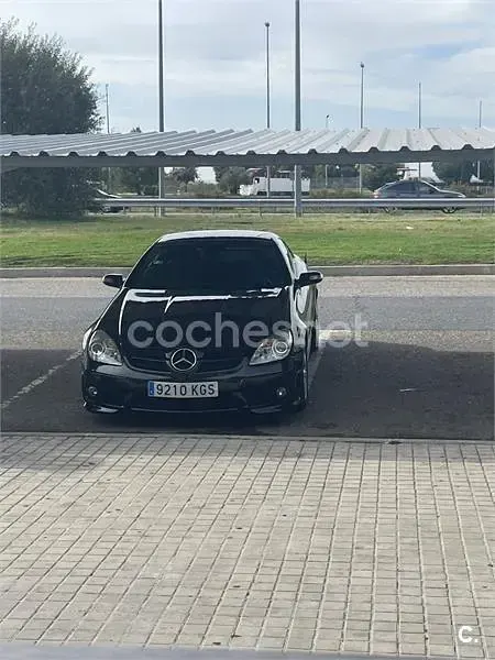 Usado Mercedes SLK200 163 CV (119 kW) 2005 Negro Descapotable