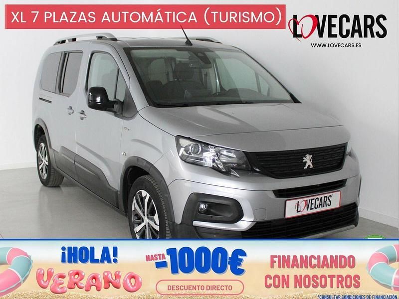 Gris Usado 2021 Peugeot Rifter GT-line Monovolumen | 17.990 € (Precio justo) - Imagen 1/3