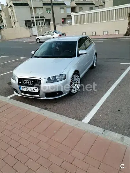Usado Audi A3 S-Line 105 CV (77 kW) 2008 Gris / plata Utilitario