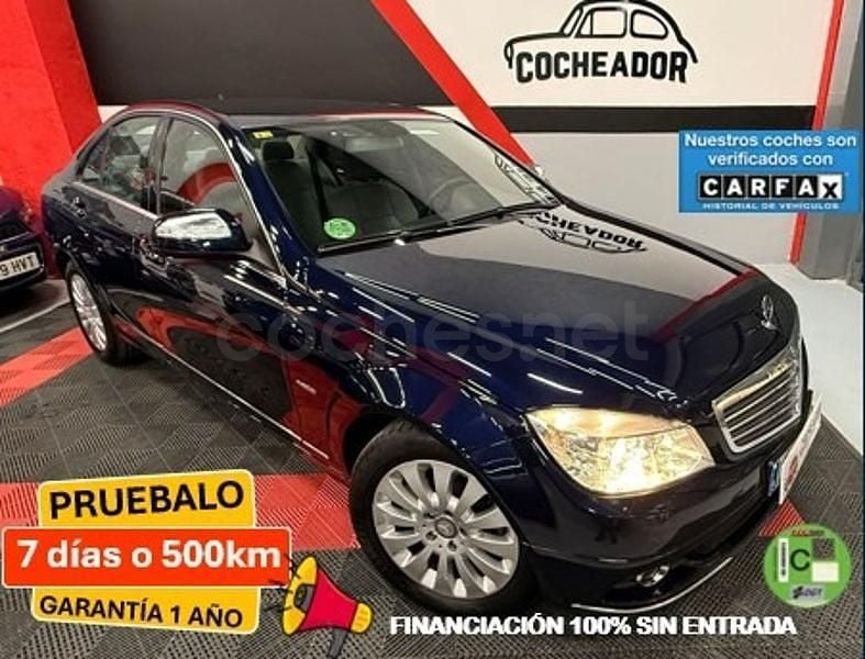 Usado Mercedes C180 Elegance 156 CV (114 kW) 2008 Azul Berlina