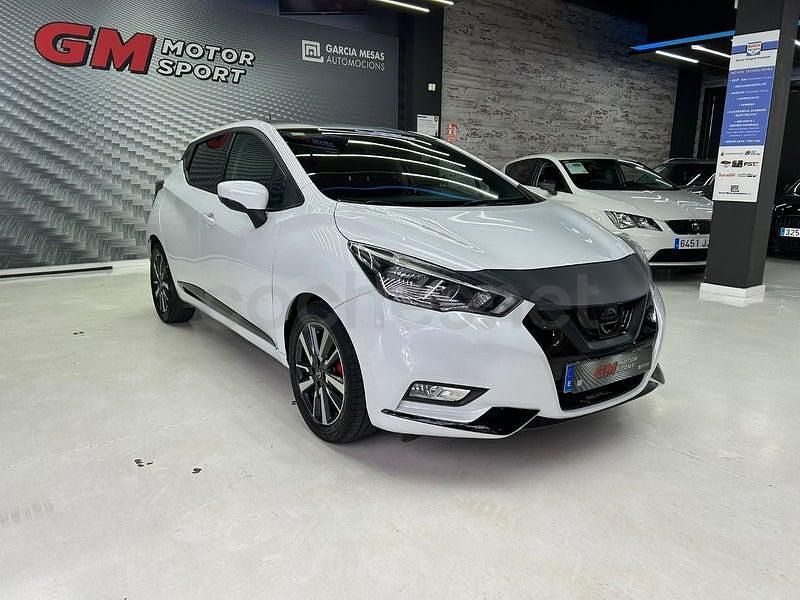 Usado Nissan Micra N-Connecta 90 CV (66 kW) 2018 Blanco Utilitario