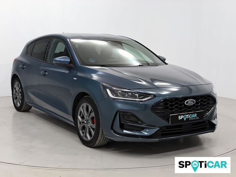 Azul Usado 2022 Ford Focus ST-Line Berlina | 17.990 € (Precio justo) - Imagen 1/4