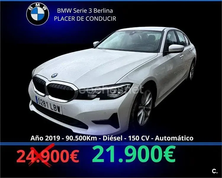 Usado BMW 318 Comfort Edition 150 CV (110 kW) 2019 Blanco Berlina