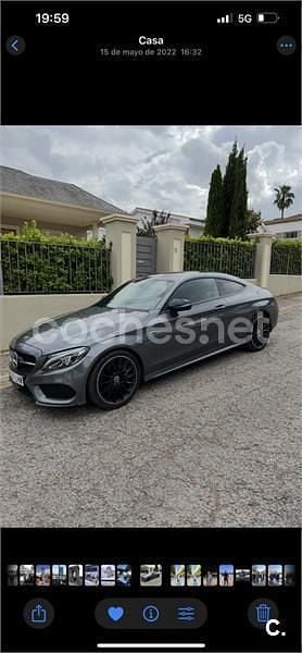 Gris / plata Usado 2017 Mercedes C220 Coupe | 24.200 € (Un poco caro) - Imagen 1/4