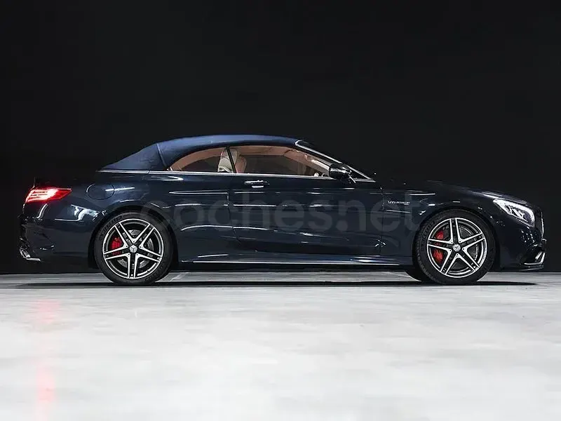 Usado Mercedes S63 AMG AMG 585 CV (430 kW) 2017 Azul Descapotable