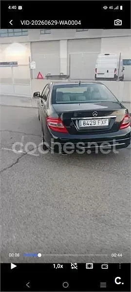 Usado Mercedes C180 Avantgarde 143 CV (105 kW) 2007 Negro Berlina