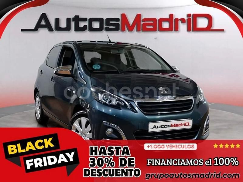 Negro Usado 2021 Peugeot 108 Active Utilitario | 9490 € (Buen precio) - Imagen 1/4