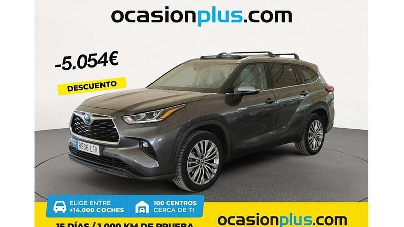 Gris Usado 2021 Toyota Highlander Advance SUV | 50.546 € (Caro) - Imagen 1/4