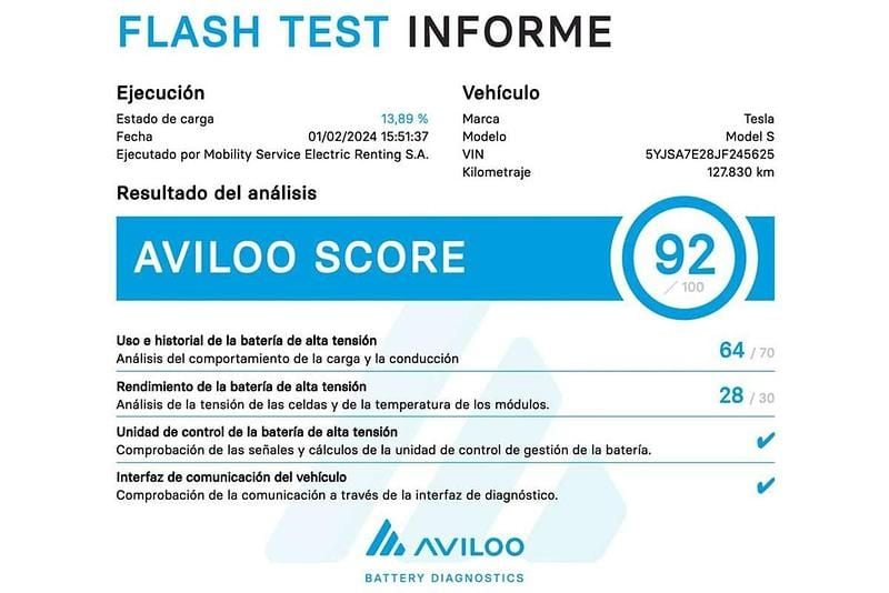 Usado Tesla Model S 386 kW (525 CV) 2018 Azul Utilitario