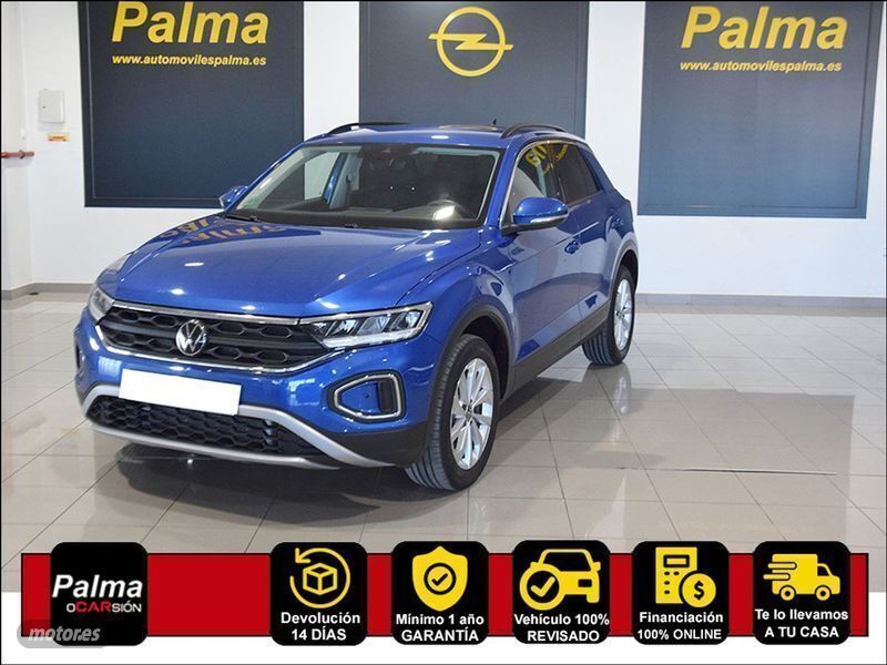 Azul meetalizado Usado 2023 VW T-Roc Life SUV | 25.990 € (Precio justo) - Imagen 1/3