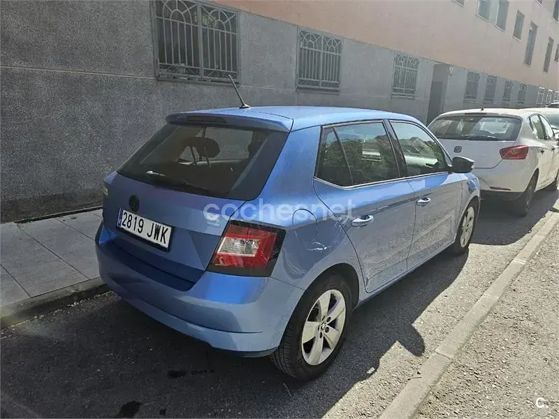 Brugt Skoda Fabia Ambition 90 HK (66 kW) 2017 Blå Sedan