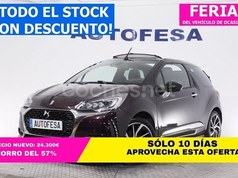 Violeta / lila Usado 2016 DS Automobiles DS3 Cabriolet Descapotable | 10.950 € - Imagen 1/4