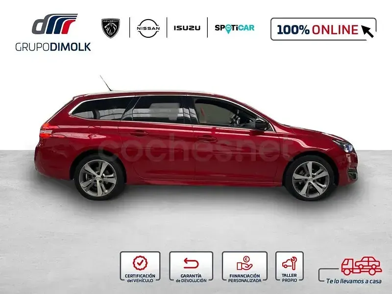 Usado Peugeot 308 SW GT-line 130 CV (95 kW) 2016 Rojo Familiar