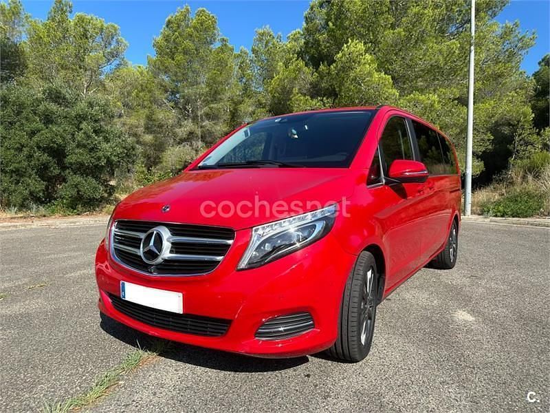 Rojo Usado 2018 Mercedes V250 Exclusive Monovolumen | 45.999 € (Precio justo) - Imagen 1/4