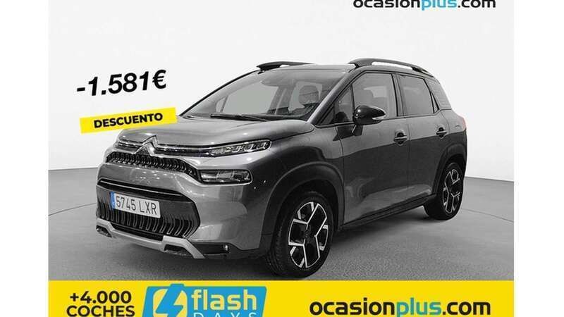 Gris Usado 2022 Citroën C3 Aircross PureTech SUV | 15.819 € (Un poco caro) - Imagen 1/4