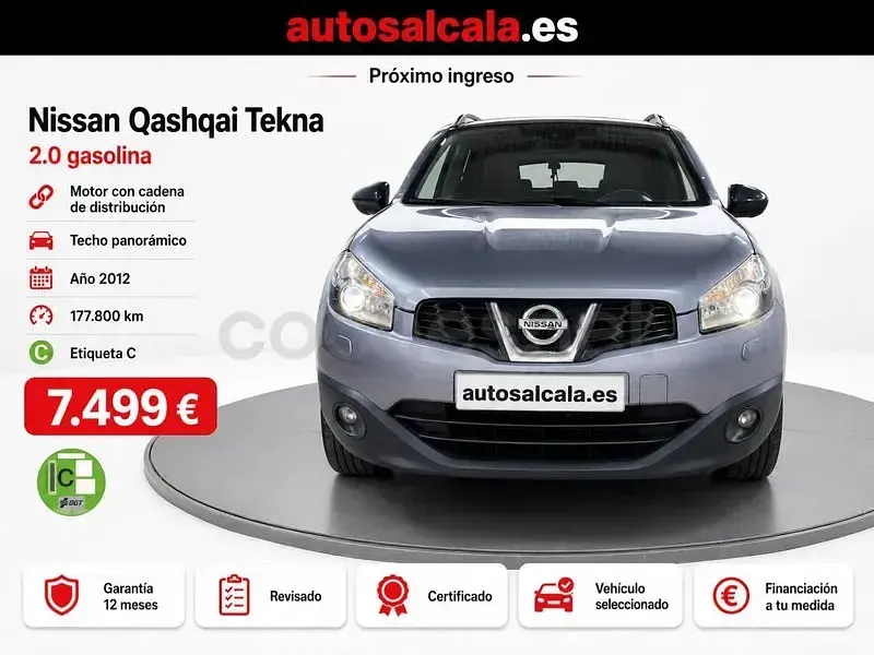 Usado Nissan Qashqai Premium Edition 140 CV (102 kW) 2012 Gris / plata SUV