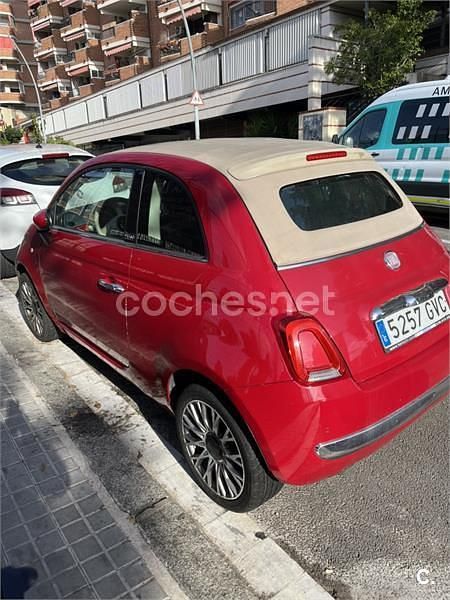 Usado Fiat 500C Lounge 100 CV (73 kW) 2010 Rojo Descapotable