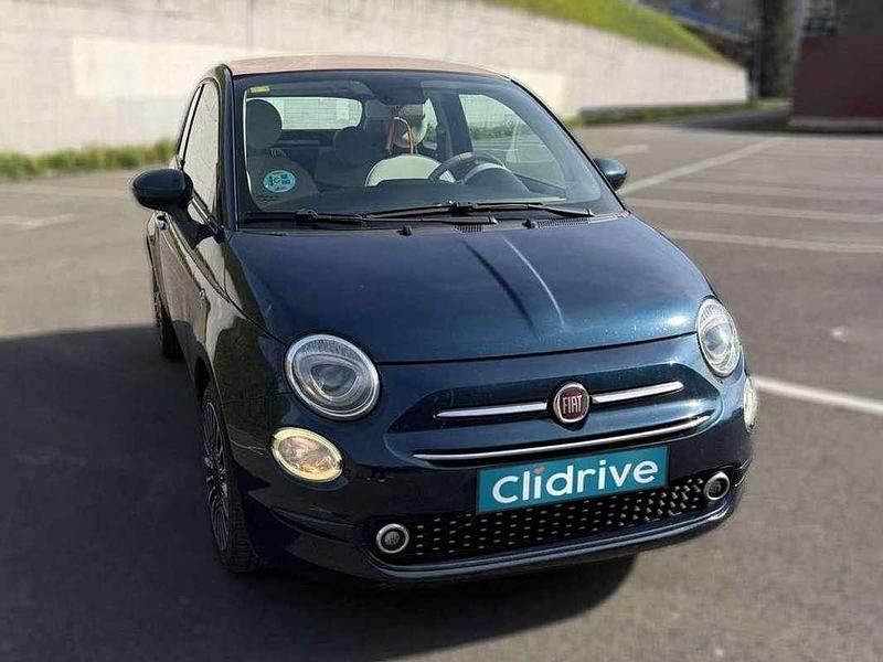 Usado Fiat 500C Lounge 69 CV (50 kW) 2018 Azul Descapotable