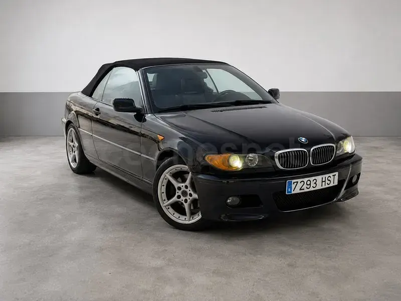 Usado BMW 320 Cabriolet Sport Line 170 CV (125 kW) 2003 Negro Descapotable