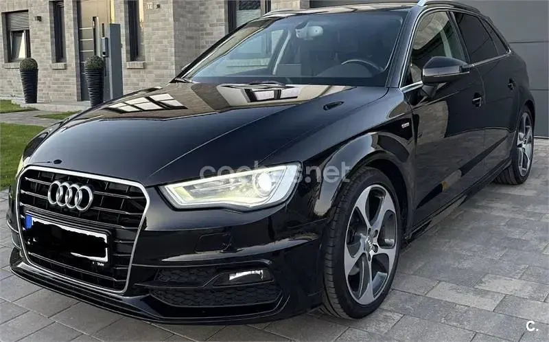 Usado Audi A3 S-Line 150 CV (110 kW) 2016 Negro Berlina