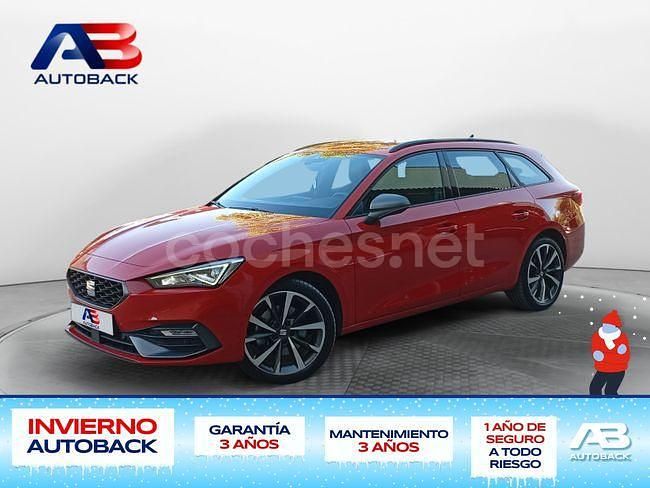 Rojo Usado 2021 Seat Leon FR Familiar | 17.150 € (Buen precio) - Imagen 1/2
