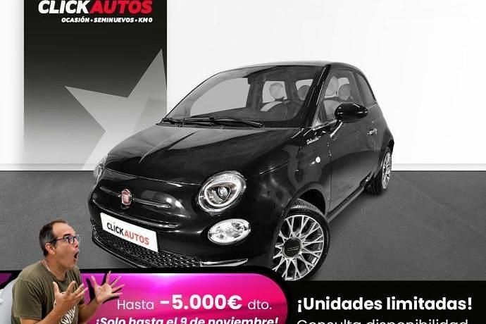 Negro Usado 2023 Fiat 500 Dolcevita Utilitario | 12.350 € (Precio justo) - Imagen 1/4