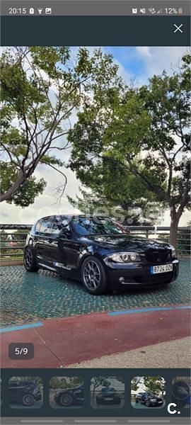 Usado BMW 120 150 CV (110 kW) 2006 Negro Utilitario