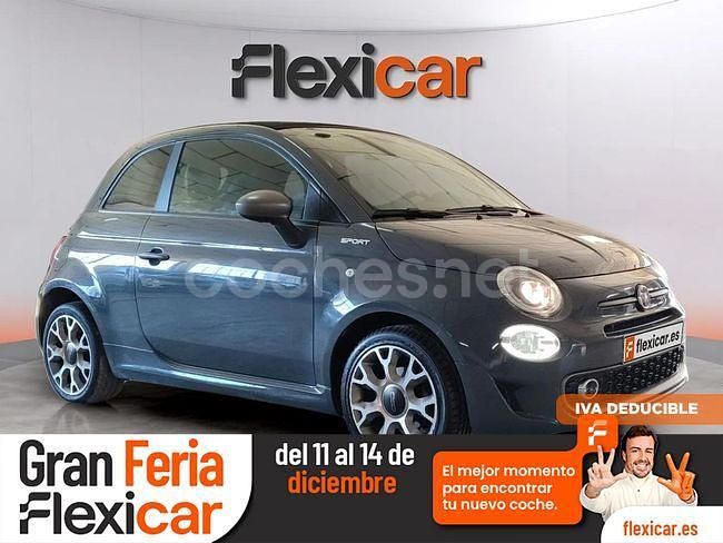 Gris / plata Usado 2022 Fiat 500C Sport Descapotable | 12.290 € (Precio justo) - Imagen 1/4