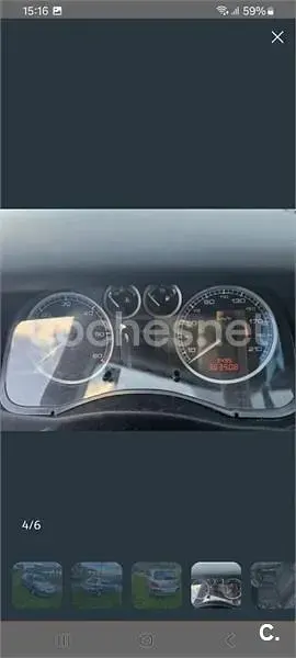 Usado Peugeot 307 90 CV (66 kW) 2003 Gris / plata Berlina