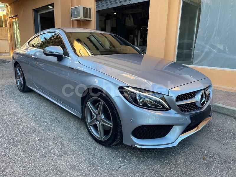 Gris / plata Usado 2016 Mercedes C220 AMG line Coupe | 14.950 € - Imagen 1/4