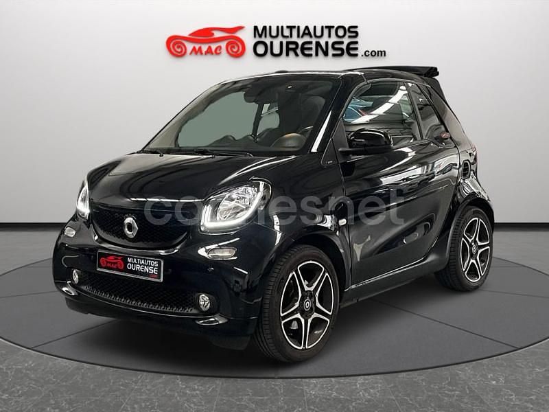 Negro Usado 2016 Smart ForTwo Cabrio Passion Descapotable | 13.500 € (Precio justo) - Imagen 1/4