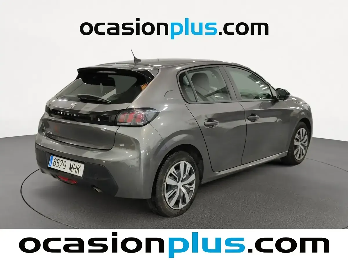 Usado Peugeot 208 Active 100 CV (73 kW) 2023 Gris Utilitario