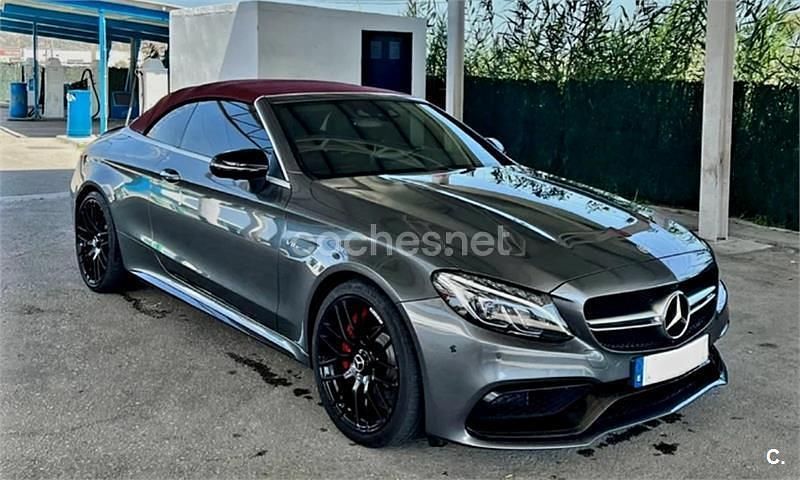 Usado Mercedes C63S AMG 510 CV (375 kW) 2017 Gris / plata Descapotable