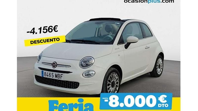 Blanco Usado 2022 Fiat 500C Dolcevita Descapotable | 9644 € (Buen precio) - Imagen 1/4