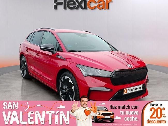 Rojo Usado 2022 Skoda Enyaq iV SportLine SUV | 28.990 € (Precio justo) - Imagen 1/4