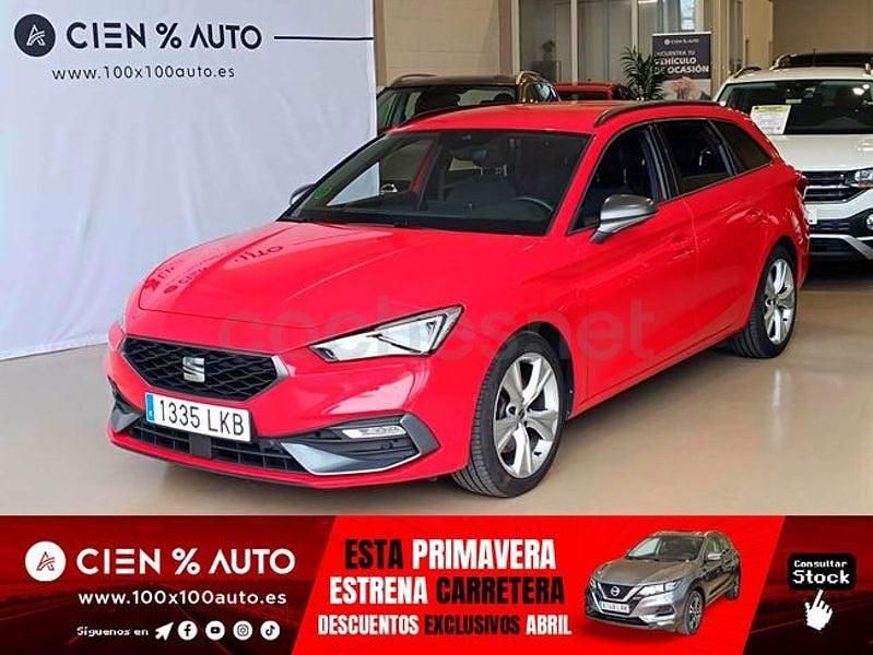 Usado Seat Leon FR 150 CV (110 kW) 2020 Rojo Familiar