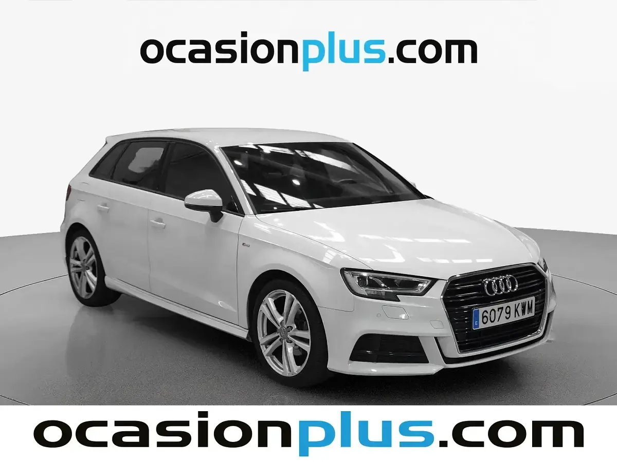 Usado Audi A3 S-Line 150 CV (110 kW) 2019 Blanco Berlina