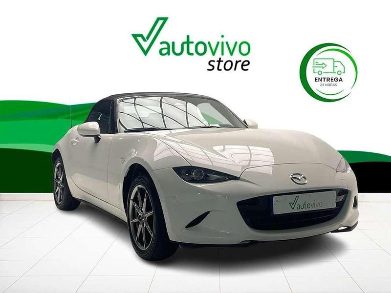 Blanco Usado 2024 Mazda MX5 Exclusive-Line Descapotable | 27.900 € (Precio justo) - Imagen 1/4