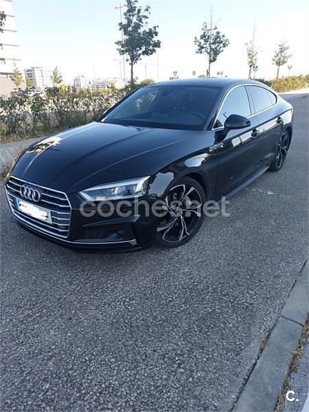 Negro Usado 2018 Audi A5 Sportback Sport Berlina | 23.700 € (Super precio) - Imagen 1/4