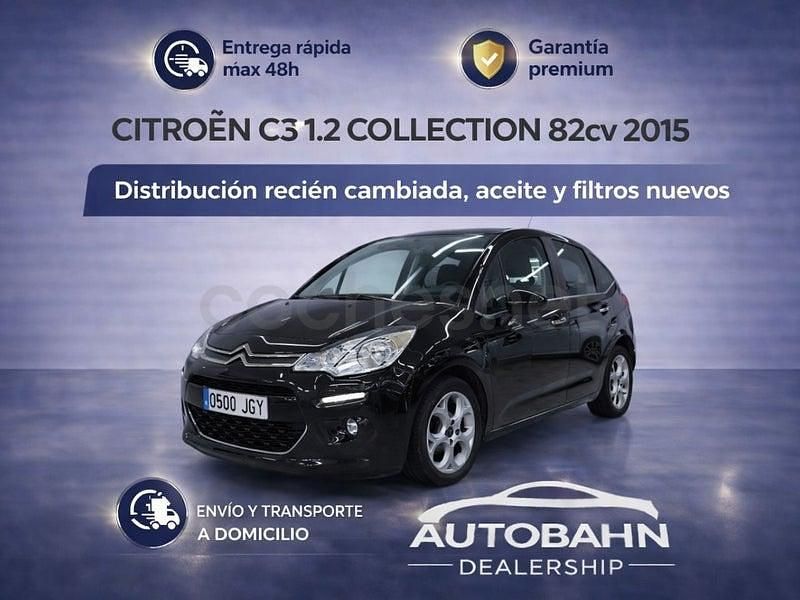 Usado Citroën C3 Feel 82 CV (60 kW) 2015 Negro Berlina