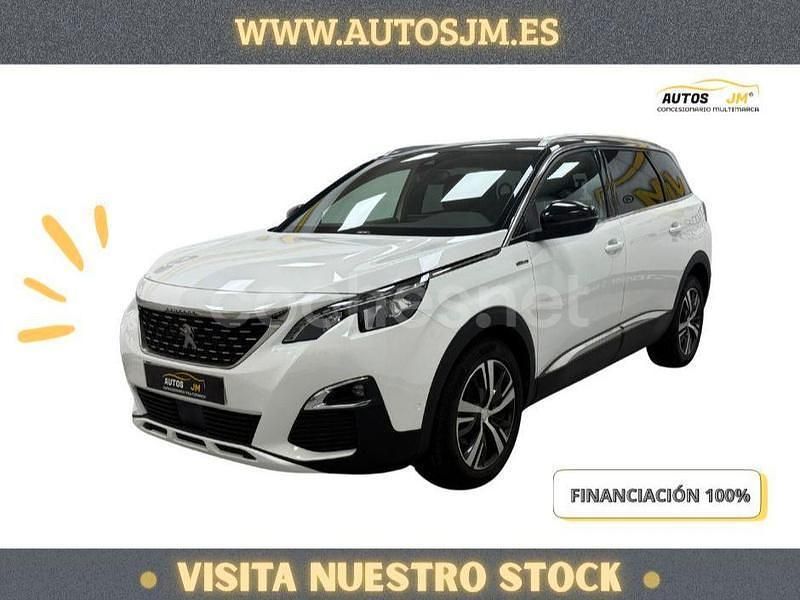 Blanco Usado 2019 Peugeot 5008 GT-line Monovolumen | 19.500 € (Precio justo) - Imagen 1/4
