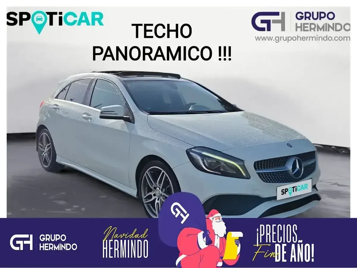 Usado Mercedes A180 AMG line 109 CV (80 kW) 2016 Blanco Berlina