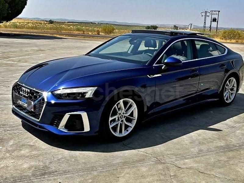 Usado Audi A5 Sportback Ambiente 163 CV (119 kW) 2021 Azul Utilitario