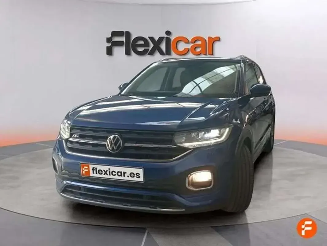 Usado VW T-Cross R-line 110 CV (80 kW) 2022 Azul SUV