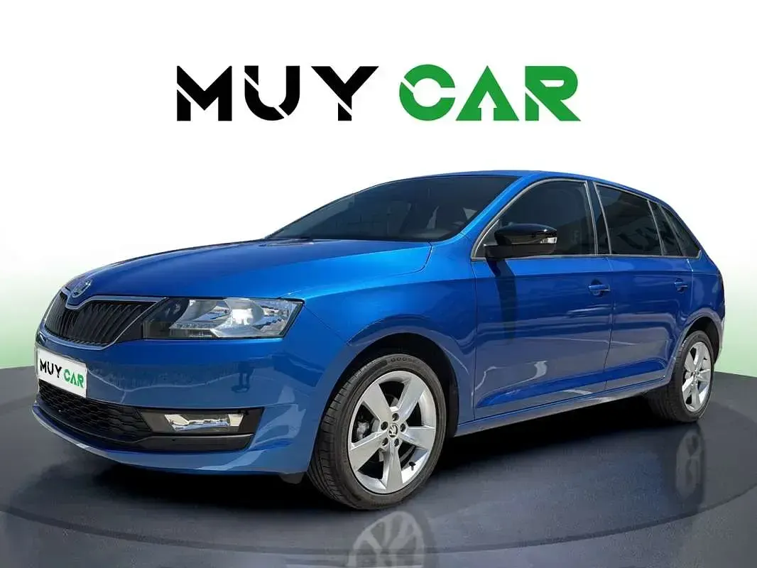 Usado Skoda Rapid Ambition 95 CV (69 kW) 2018 Azul Utilitario